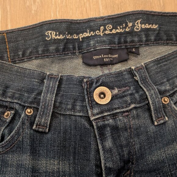 Levi's Ultra Low Skinny 521 Jeans - Picture 4 of 16